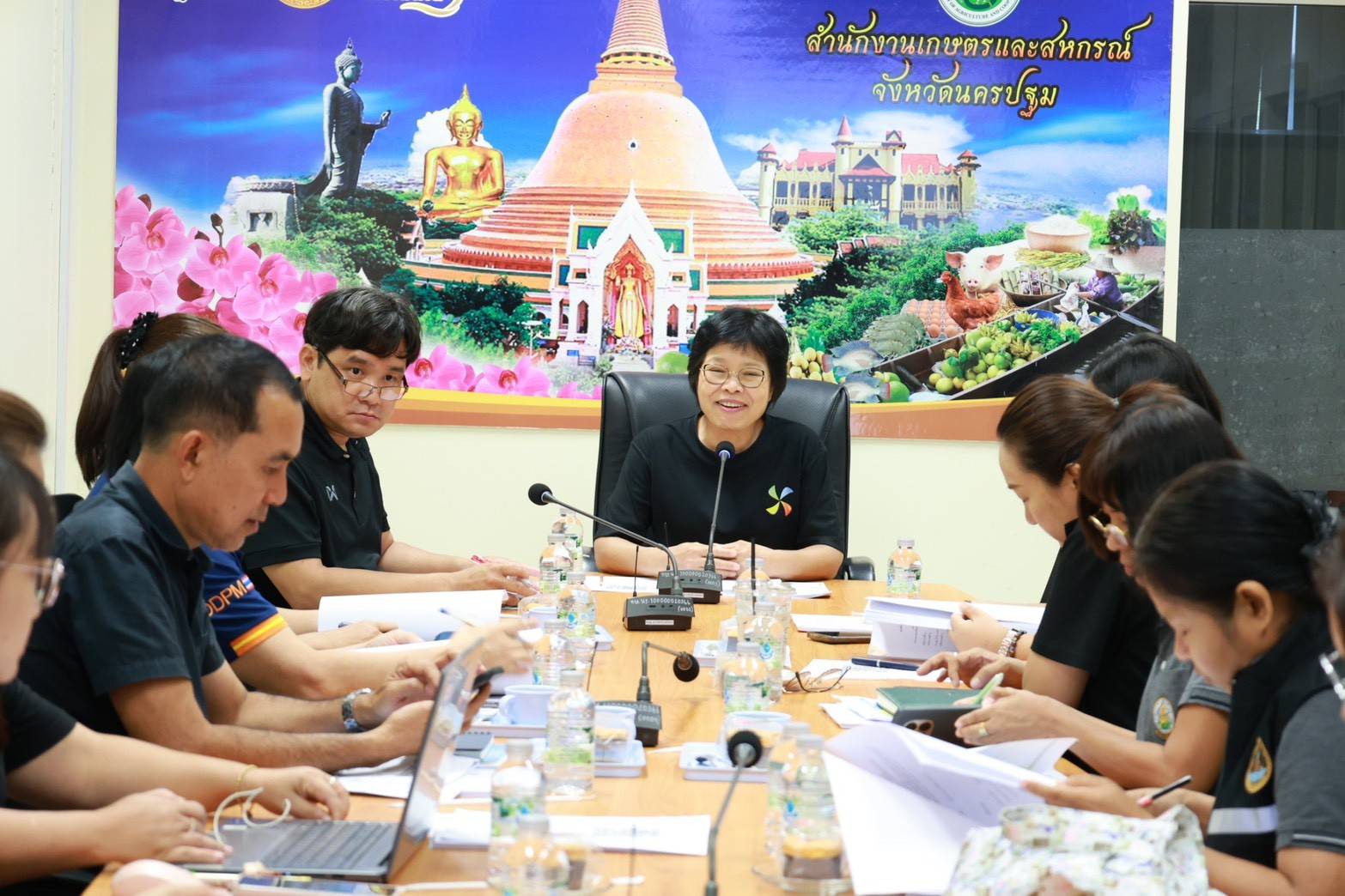 title - ส.ป.ก.นครปฐม เข้าร่วมการประชุม คณะกรรมการศูนย์ติดตามและแก้ไขปัญหาภัยพิบัติด้านการเกษตรจังหวัดนครปฐม ครั้งที่ 2/2569